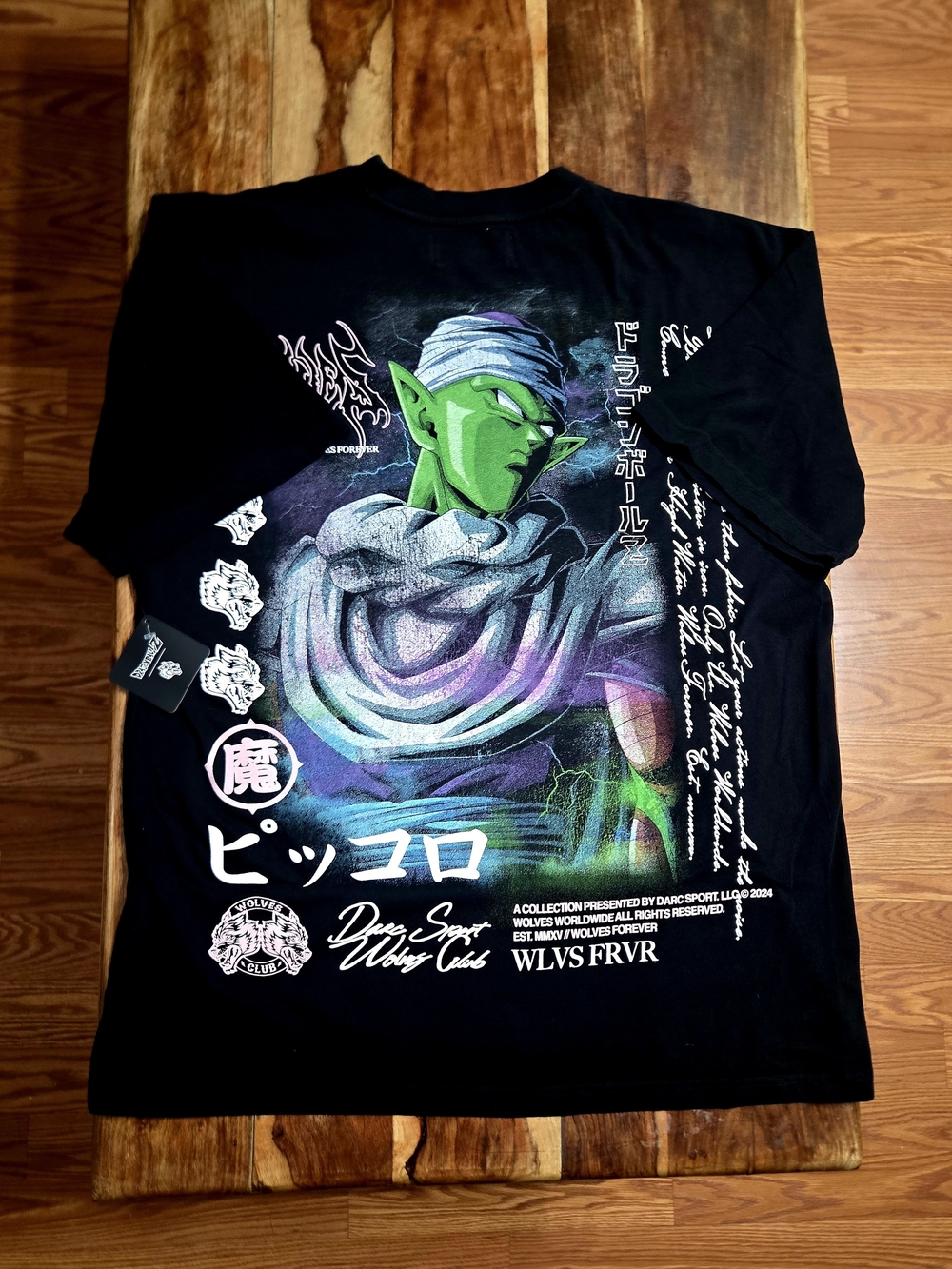 Darc Sport x Dragon Ball Z "Piccolo" Tee/Black/Size Large (#526/1000)